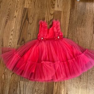 Fuscia Pink layered tule dress for a princess - size 2-3T